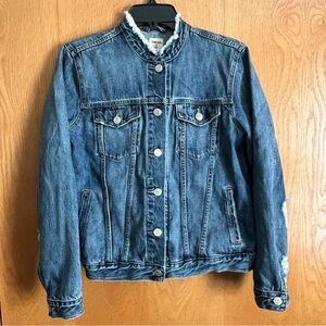 Gap size medium distressed jean jacket